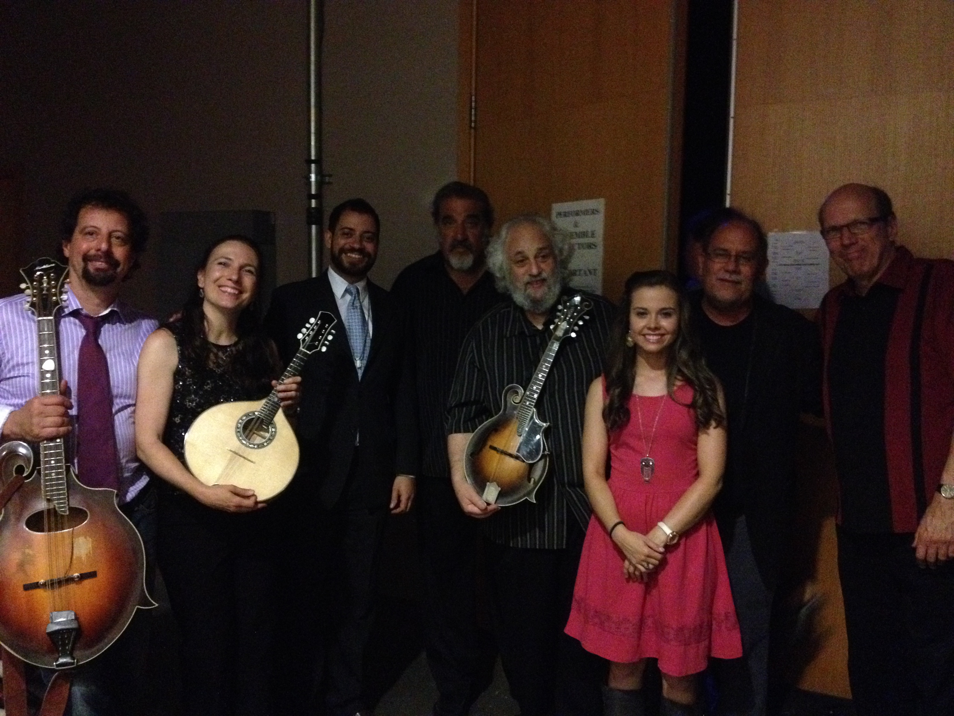 With Mike Marshall, Caterina Lichtenberg, Rich DelGrosso, David Grisman, Emory Lester, Don Stiernberg and Sierra Hull