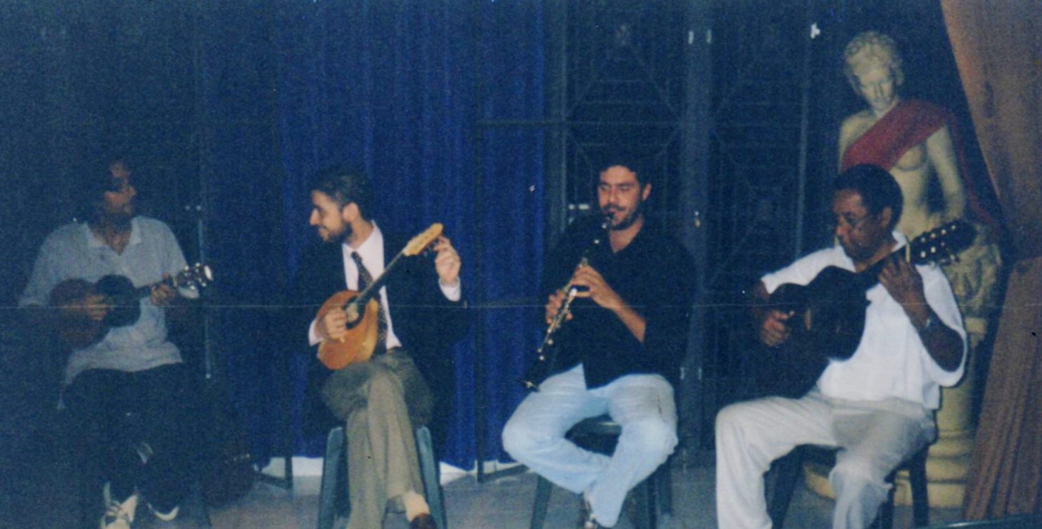 Roda organized by Danilo at Benedito Calixto square, with Fabrício Rosil, Alexandre Ribeiro and João Macacão